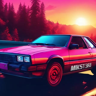 Synthwave car